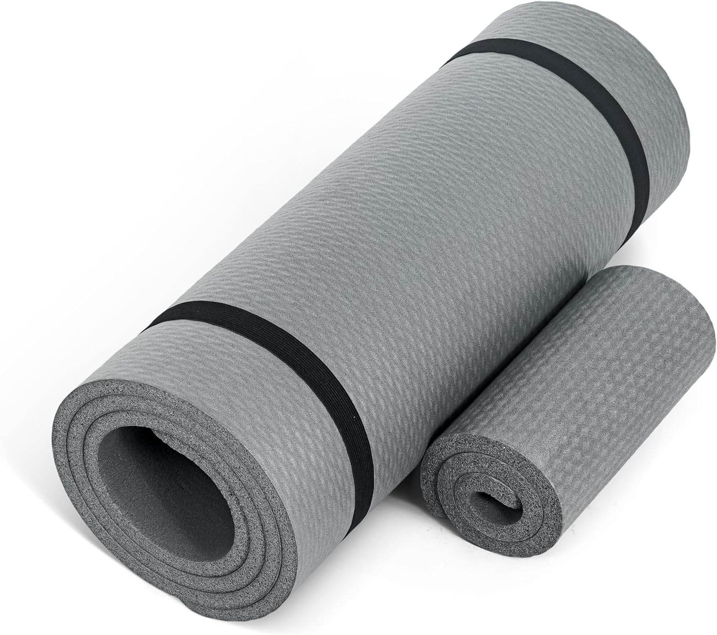 CAP Barbell 1/2-Inch High Density Exercise Yoga Mat with Strap | Multiple Options - zenfulharmony.com