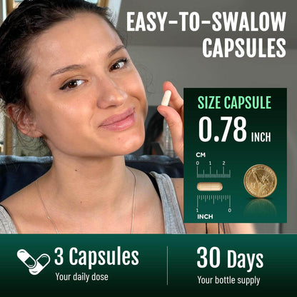Vitality Labs Natural Sleep Aid Supplement for Adults Without Melatonin - Non-Habit Forming Herbal Sleep - GABA, L-Theanine, Reishi Mushroom, Apigenin, Magnesium Glycinate, 5-HTP - 90 Vegan Capsules - zenfulharmony.com