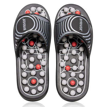 BYRIVER Acupressure Foot Massager Acupoint Stimulation Massage Slippers Shoes Reflexology Sandals Gift for Men Women, Reduce Feet Tension Promote Circulation, Father's Mother's Day Gift(02S) - zenfulharmony.com