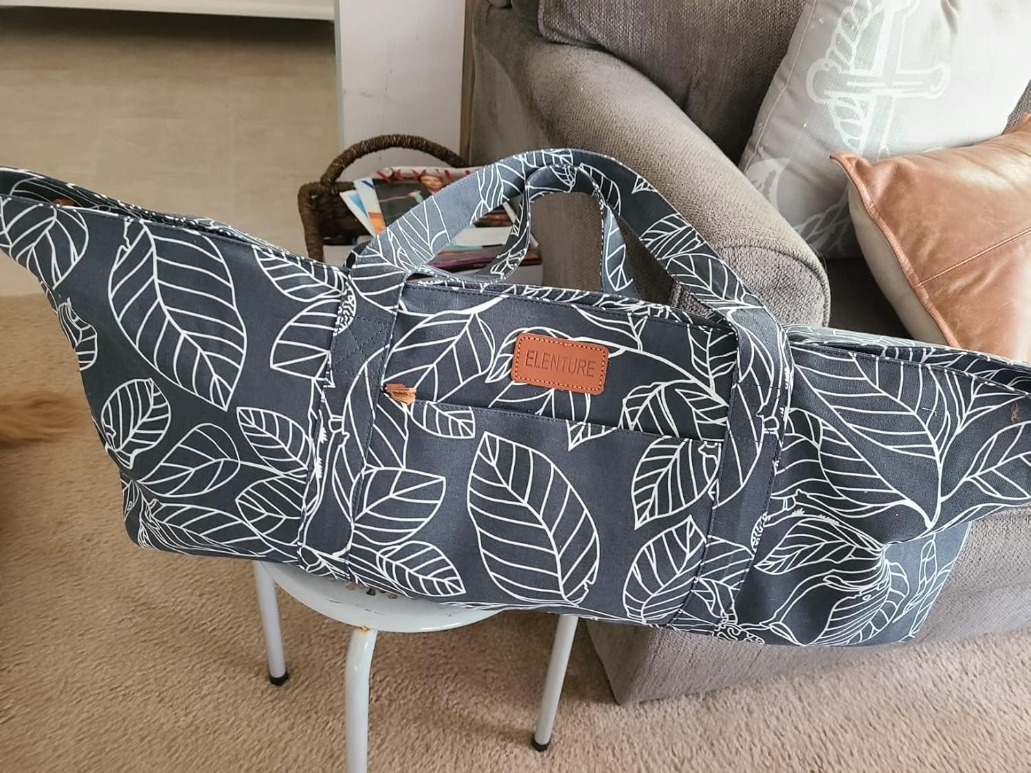 Large Yoga Mat Bag for Women Men, Travel Yoga Gym Bag for Pilates Office Beach Workout, Yoga Mat Tote Carrier with Mat Strap for 1/4" 1/2" Thick Exercise Yoga Mat - zenfulharmony.com