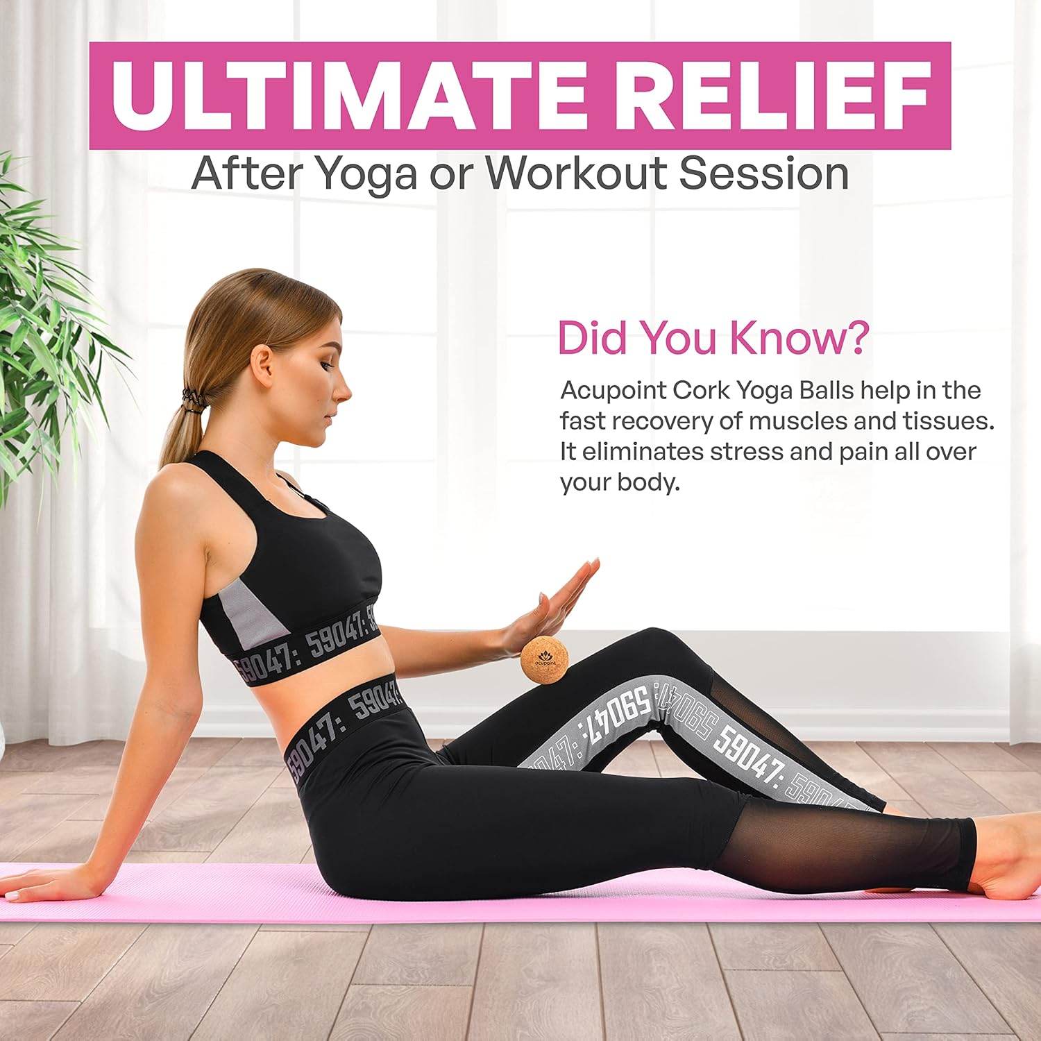 Physical Massage Therapy Lacrosse Ball Set Ideal for Yoga Deep Tissue Massage Trigger Point Therapy and Myofascial Release Physical Therapy Equipment Back Foot Plantar Fasciitis (Cork) - zenfulharmony.com