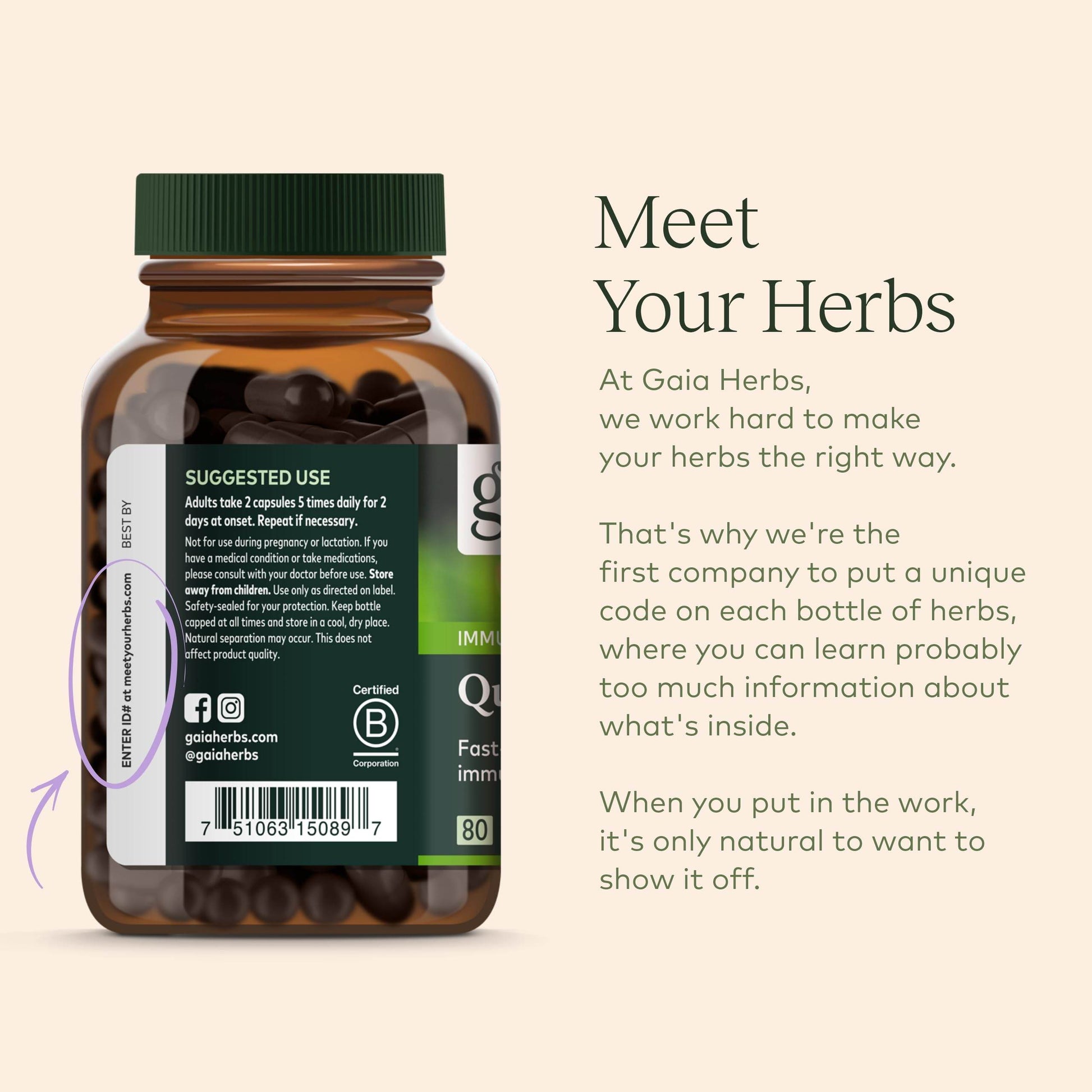 Gaia Herbs Quick Defense - Fast-Acting Immune Support Supplement for Use at Onset of Symptoms - with Echinacea, Black Elderberry, Ginger & Andrographis - 80 Vegan Liquid Phyto-Capsules (8-Day Supply) - zenfulharmony.com