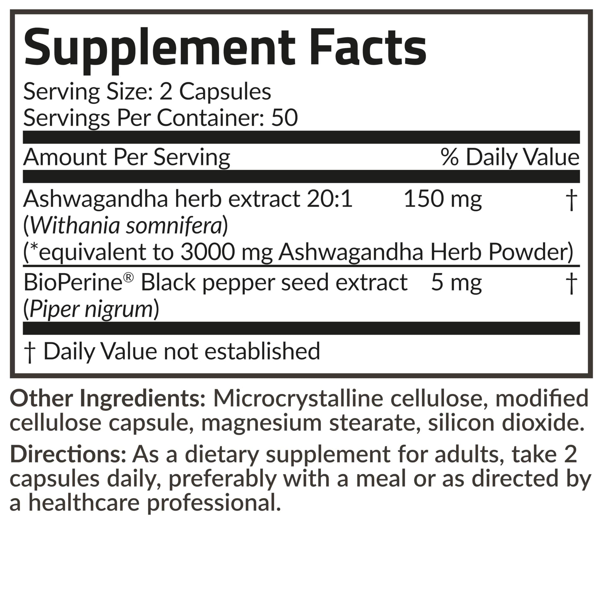Futurebiotics Ashwagandha Extra Strength Stress & Mood Support with BioPerine - Non GMO Formula, 100 Vegetarian Capsules - zenfulharmony.com