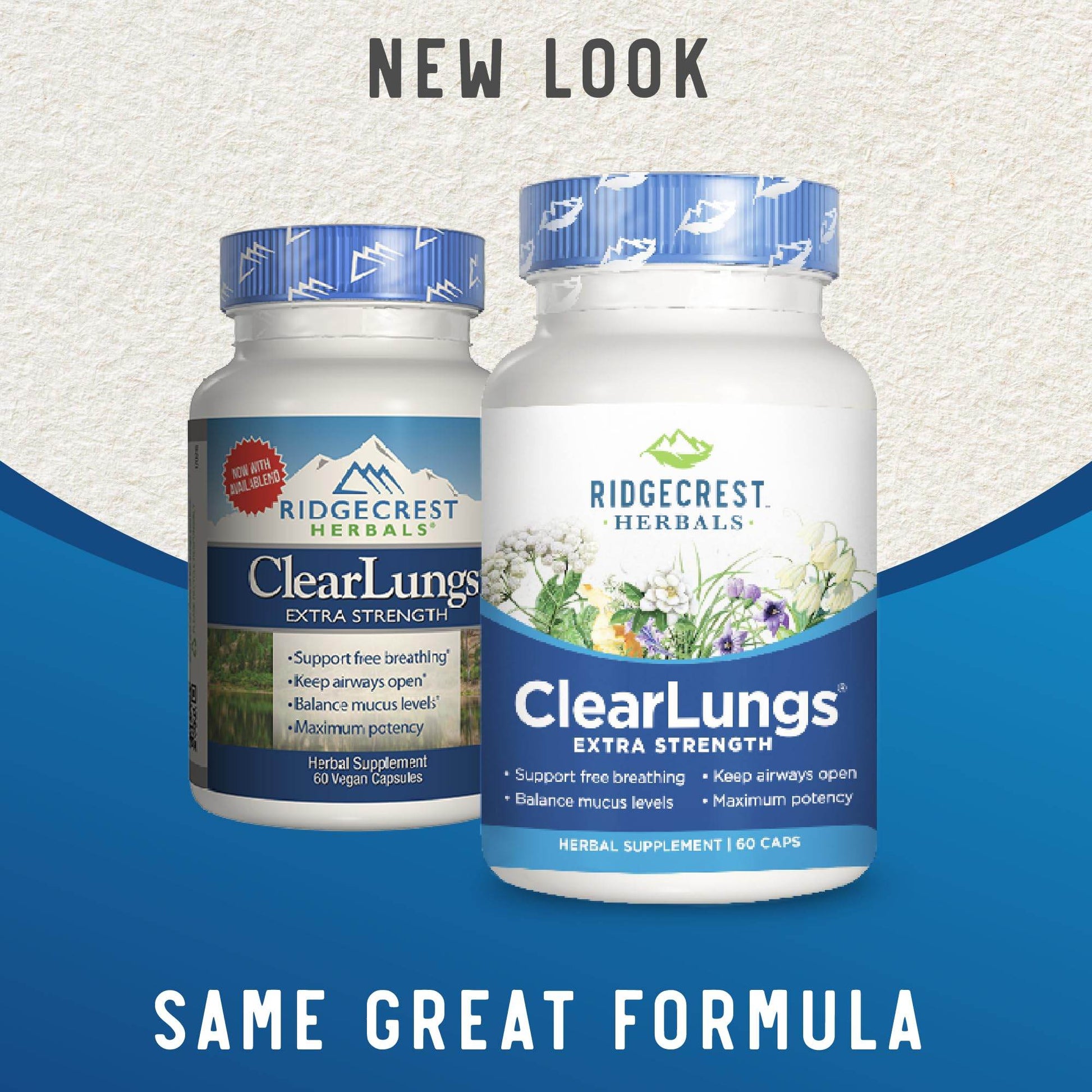 RidgeCrest Herbals ClearLungs Extra Strength, Natural Lung, Nasal Health Formula, Bronchial, Respiratory, Sinus, Mucus Support (60 Caps, 30 Serv) - zenfulharmony.com
