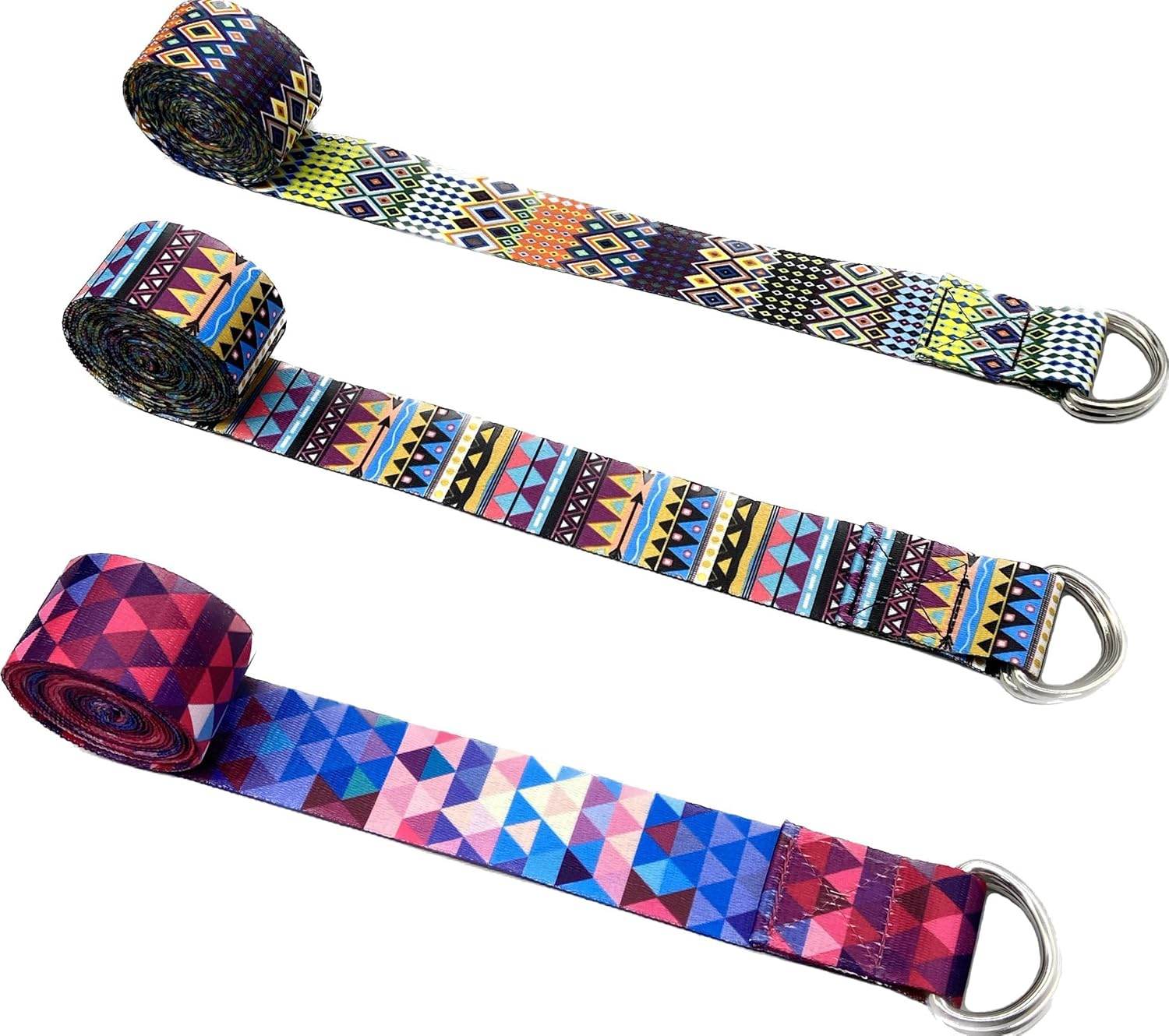 Aozora Yoga Strap for Stretching Yoga Bands Yoga Belt Pilates Straps with Extra Safe Adjustable D-Ring Buckle, 8 feet Non-Elastis Yoga Accessories for Pilates - zenfulharmony.com