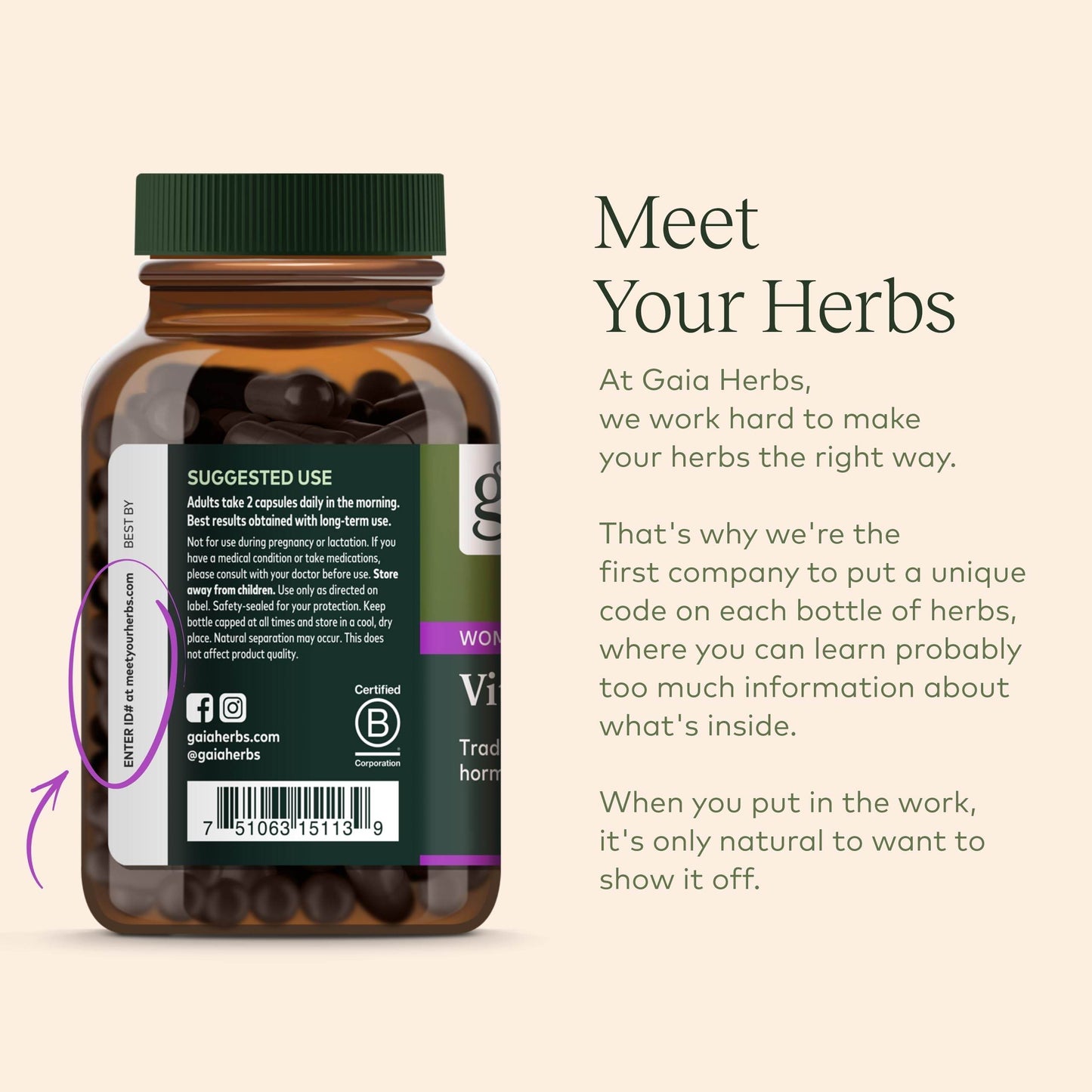 Gaia Herbs Cramp Relief - Herbal Supplement for Hormone Balance & Period Cramp Relief - Made with Organic Licorice Root, White Peony Root, Turmeric & More - 60 Vegan Capsules (60 Servings) - zenfulharmony.com