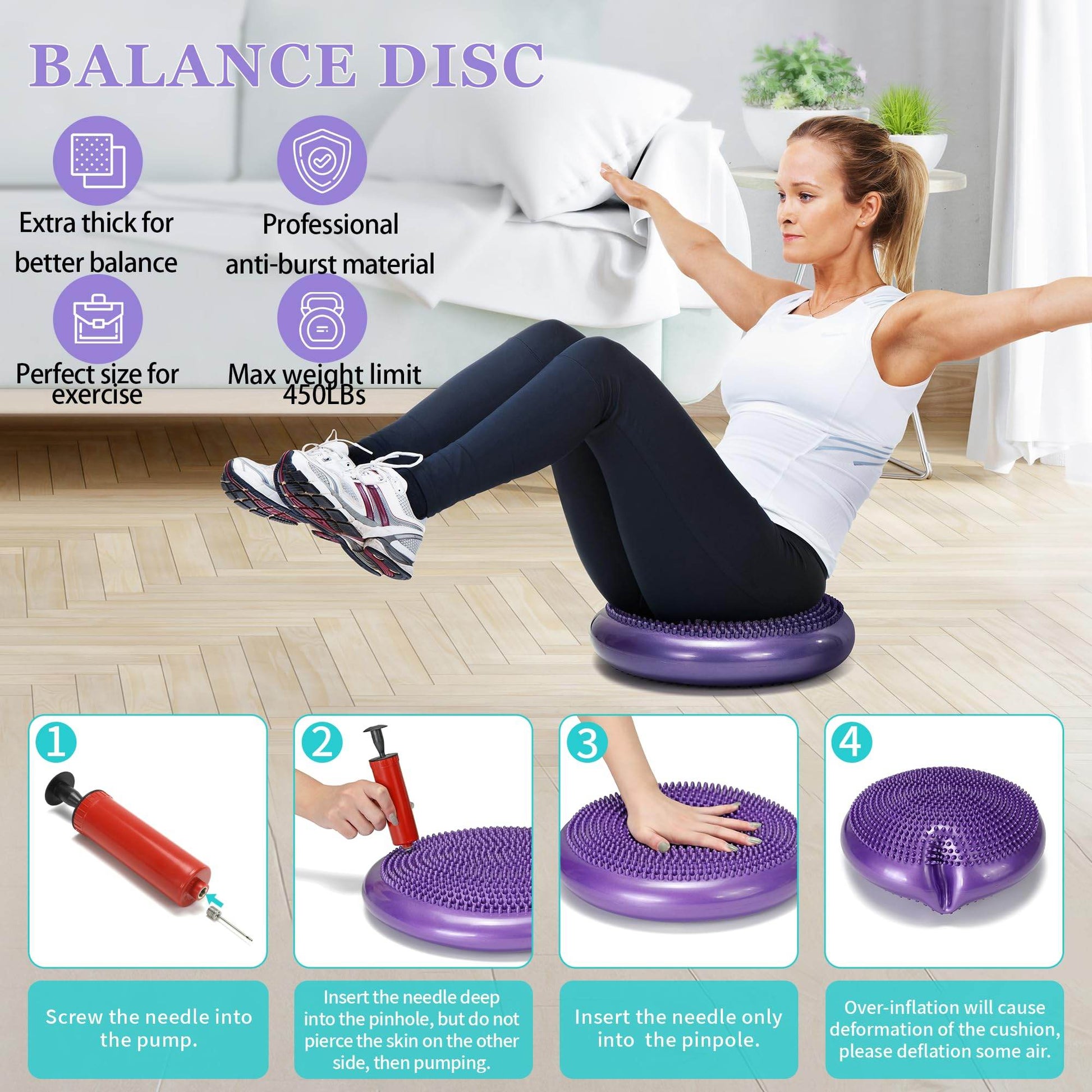 HNCTINNO Yoga Wheel Set, Yoga Wheel For Back Pain & Stretching, Yoga Blocks 2 Pack With Strap, Deep Tissue Relief Massage Back Foam Roller Wheel Cracker, Exercise Balls Physical Therapy, Yoga Ball - zenfulharmony.com