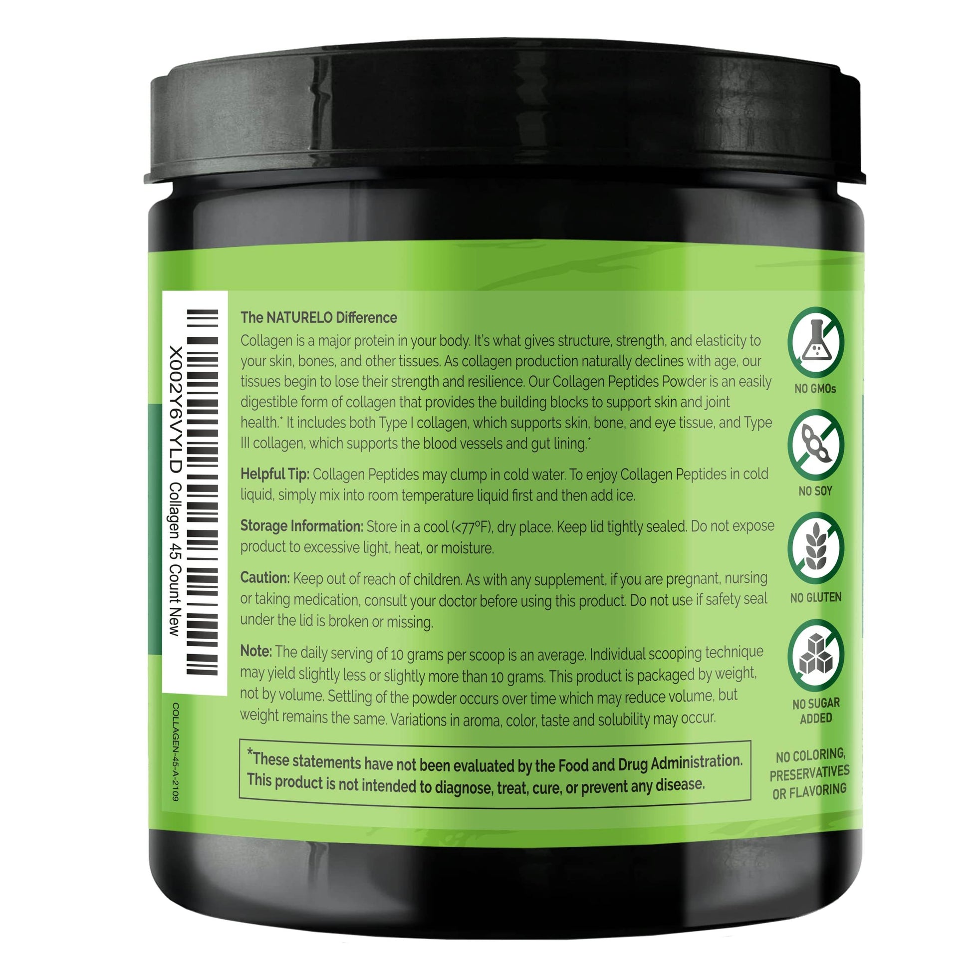 NATURELO Whole Food Beauty Multivitamin, 60 Count Collagen Peptide Powder, 45 Servings - zenfulharmony.com
