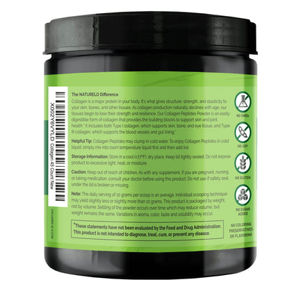 NATURELO Whole Food Beauty Multivitamin, 60 Count Collagen Peptide Powder, 45 Servings - zenfulharmony.com
