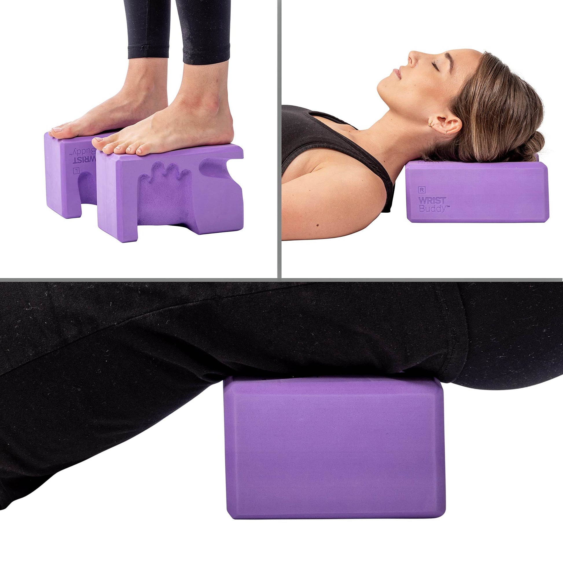 WRIST Buddy® Yoga Blocks 2 Pack | Reduces and Prevents Wrist Pain, Enhances Comfort Stability and Grip Strength on the Blocks | Hand-Shaped Blocks | EVA Foam Accessories Set | Best Gifts for Yoga - zenfulharmony.com