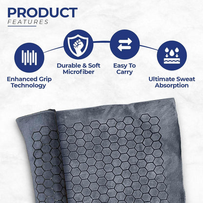 Hot Yoga Mat Towel - Yoga Mat Non Slip w/Honeycomb Design | Easy to Carry Hot Yoga Towel | Perfectly Sized Non Slip Yoga Mat 73” x 26” | Soft & Durable Hot Yoga Towels - zenfulharmony.com