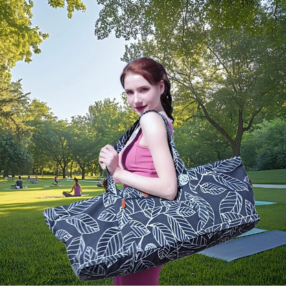 Large Yoga Mat Bag for Women Men, Travel Yoga Gym Bag for Pilates Office Beach Workout, Yoga Mat Tote Carrier with Mat Strap for 1/4" 1/2" Thick Exercise Yoga Mat - zenfulharmony.com