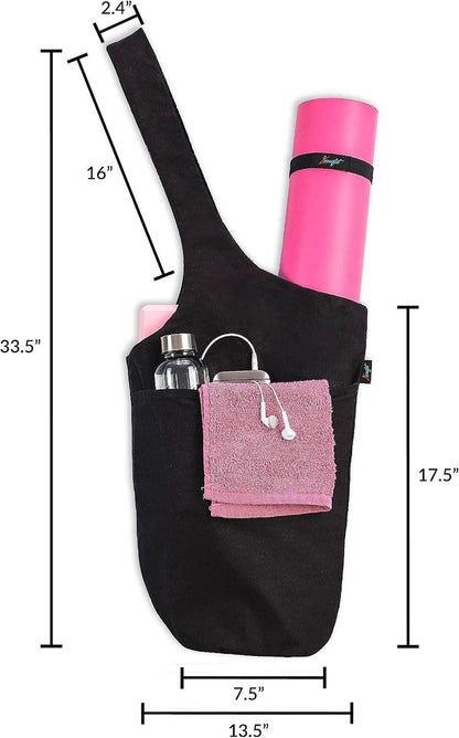 Yoga Mat Bag – Versatile Yoga Bag with Mat Straps & Storage Pockets, Holds Yoga & Pilates Mats, Lightweight & Durable - zenfulharmony.com