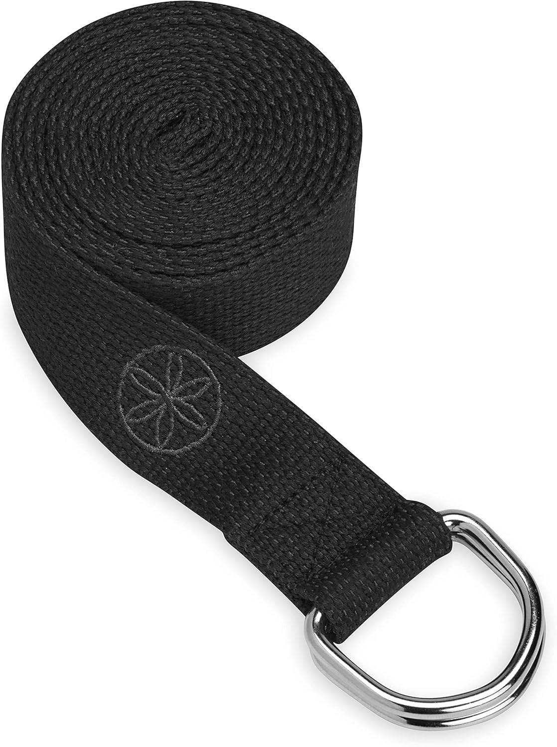 Gaiam Yoga Strap Premium Athletic Stretch Band with Adjustable Metal D-Ring Buckle Loop | Exercise & Fitness Stretching for Yoga, Pilates, Physical Therapy, Dance, Gym Workouts - zenfulharmony.com