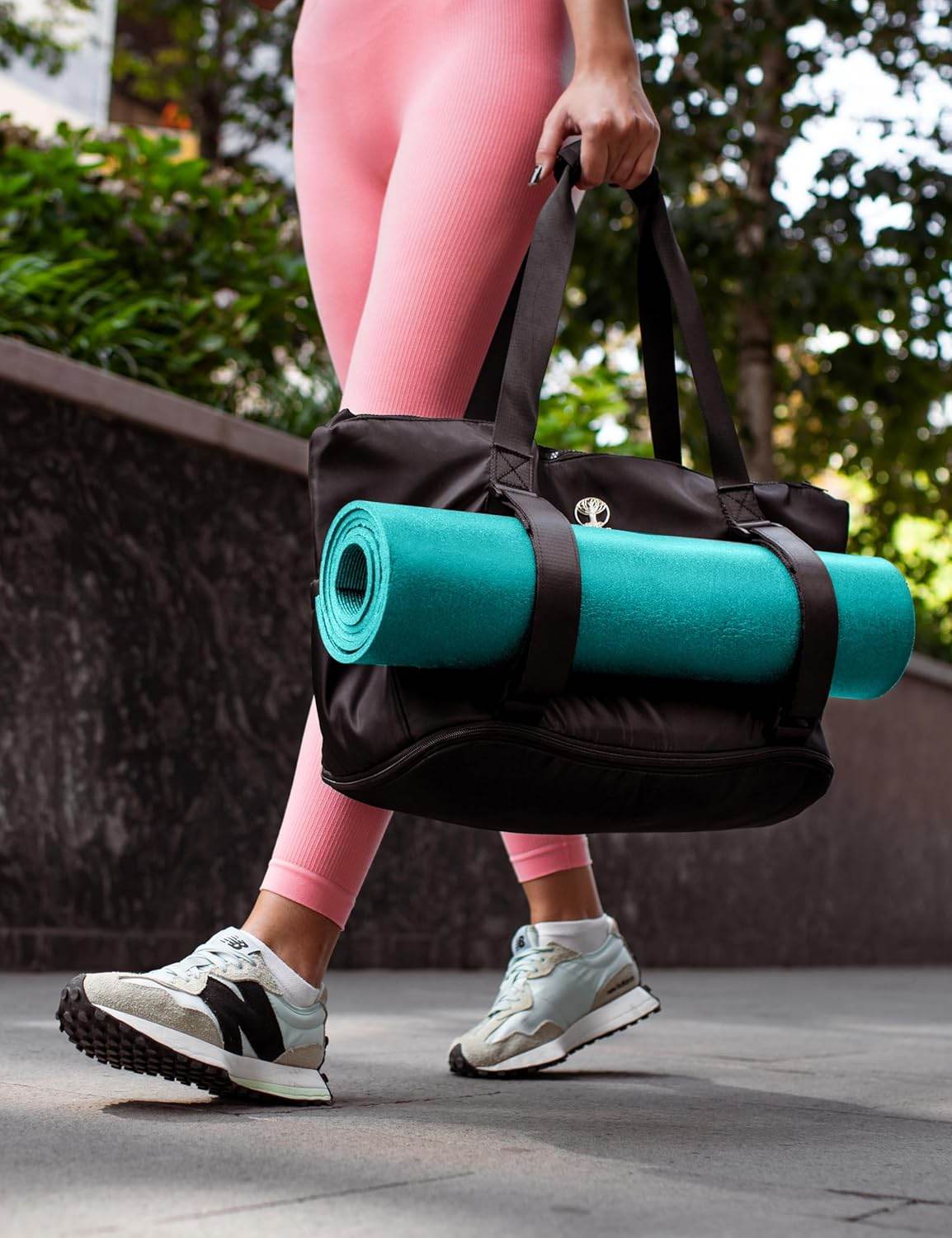 Yoga Mat Carrier - Expandable, Built-In Mat Straps, Water & Shock Resistant Laptop Pocket. Yoga Travel Bag with Luggage Sleeve, Gym Bags For Men & Women, Large Yoga Mat Tote Bag - zenfulharmony.com