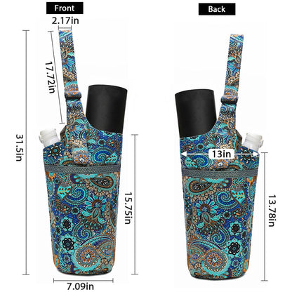 IwIeIaIrI Yoga Mat Bag with Large Size Pocket and Zipper Pocket，Yoga Bag Adjustable Shoulder Strap- Holds More Yoga Accessories - zenfulharmony.com