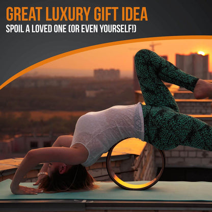 Cork Yoga Wheel, Cork Yoga Blocks - Extra Firm High Density Yoga Bricks I Natural & Eco-Friendly. Bonus eBook & Free Yoga Strap - zenfulharmony.com