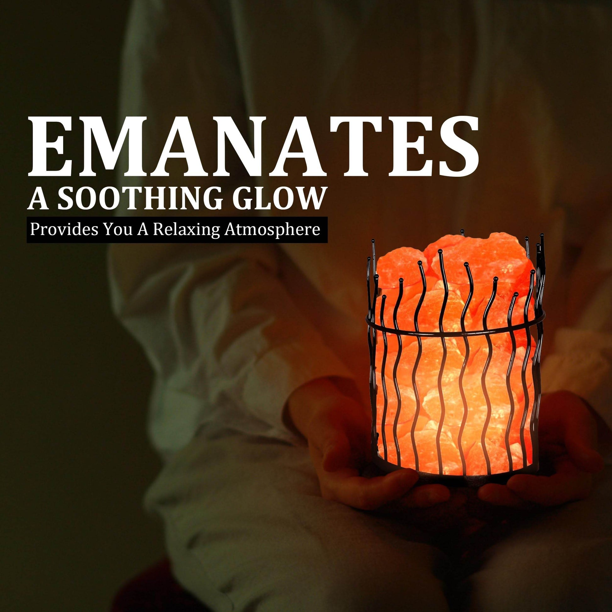Natural Himalayan Salt , Tall Round Metal Basket lamp with Dimmer Switch | 8-10 lbs - zenfulharmony.com