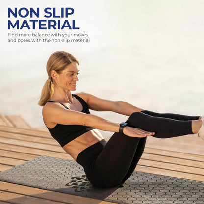 Hot Yoga Mat Towel - Yoga Mat Non Slip w/Honeycomb Design | Easy to Carry Hot Yoga Towel | Perfectly Sized Non Slip Yoga Mat 73” x 26” | Soft & Durable Hot Yoga Towels - zenfulharmony.com