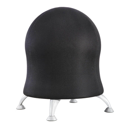 Safco Zenergy Ball Chair, Active Seating, Anti-Burst, Inflatable Chair for Home Office and Classroom, Black Mesh - zenfulharmony.com