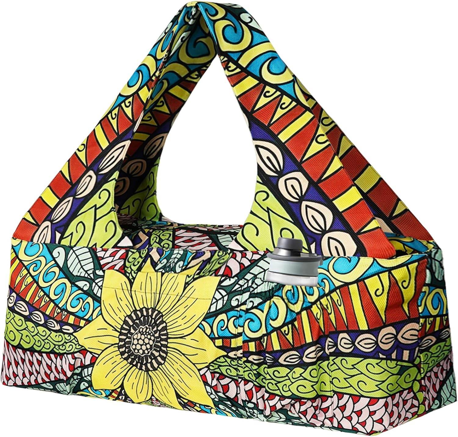 Yoga Mat Bag - Large Yoga Bag with Yoga Mat Strap, Zipper and Pockets - Yoga Bags and Carriers Fits All Your Stuff - Personalized Yoga Mat Bags for Women Fits Most Size Mats - zenfulharmony.com