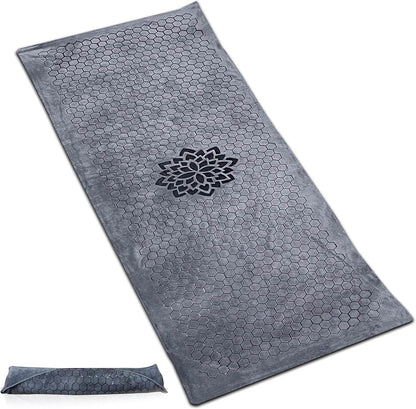 Hot Yoga Mat Towel - Yoga Mat Non Slip w/Honeycomb Design | Easy to Carry Hot Yoga Towel | Perfectly Sized Non Slip Yoga Mat 73” x 26” | Soft & Durable Hot Yoga Towels - zenfulharmony.com