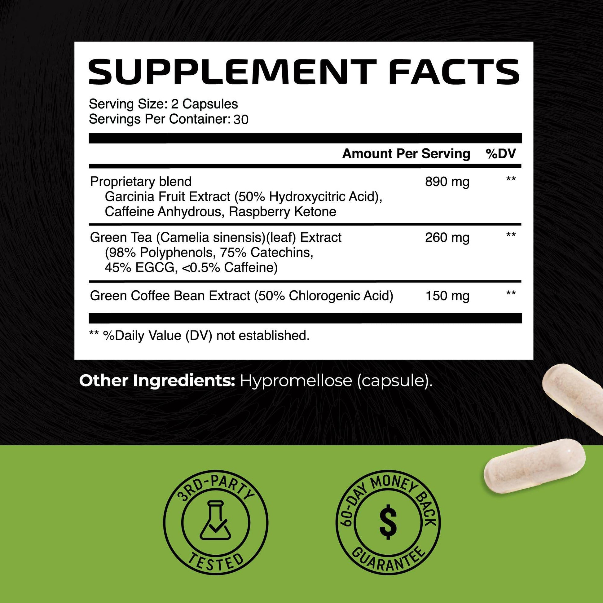 Green Tea Weight Loss Pills with Green Coffee Bean Extract | 45% EGCG | Belly Fat Burner, Metabolism Booster, & Appetite Suppressant for Women & Men | Vegan, Gluten-Free Supplement | 60 Capsules - zenfulharmony.com