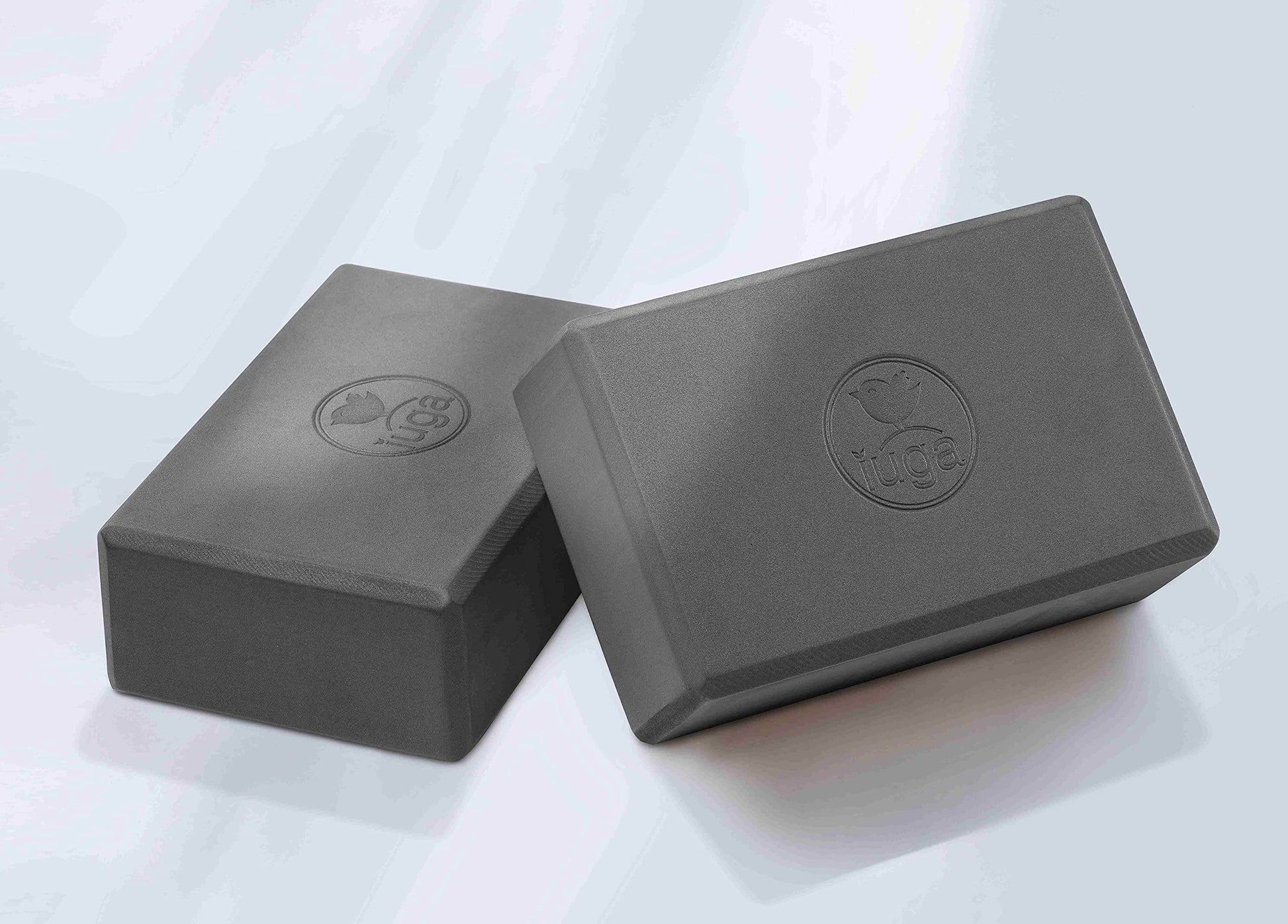 IUGA Yoga Block 2 Pack with Yoga Strap, High Density Yoga Blocks 9”x6”x3”to Improve Strength, Flexibility and Balance, Light Weight and Non-Slip Surface for Yoga, Pilates and Meditation - zenfulharmony.com