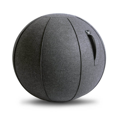 Vivora Luno Premium Ergonomic Sitting Ball Chair, Anthracite Cover, Felt, Max Size (25 to 26 inches), for Home Offices, Balance Training, Yoga Ball, Posture Improvement - zenfulharmony.com