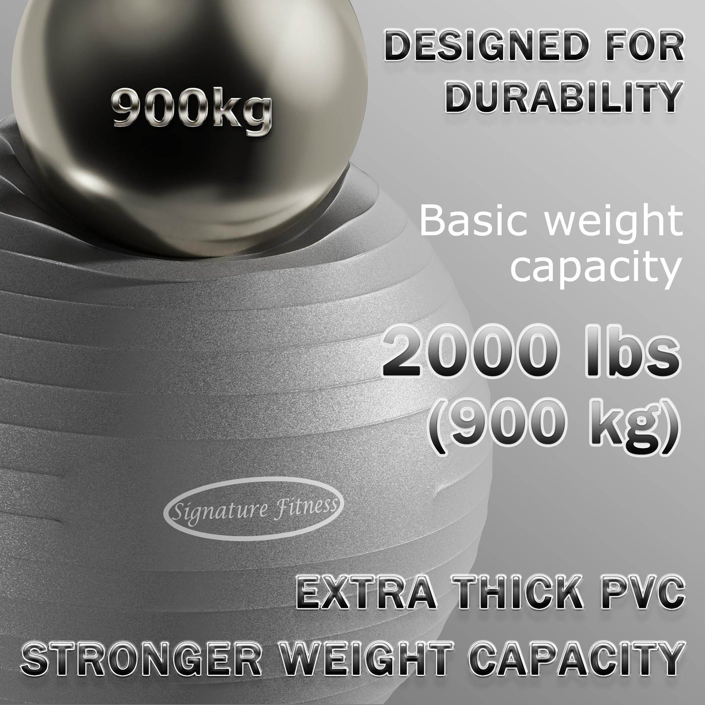 Fitvids Balance Ball with Base Kit, 65cm 26-inch Yoga Ball Chair, Exercise Ball with Inflatable Ring Base for Home or Office Desk, Includes Air Pump, Gray - zenfulharmony.com