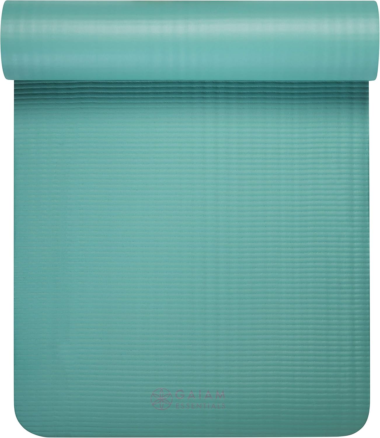 Gaiam Essentials Thick Yoga Mat Fitness & Exercise Mat with Easy-Cinch Yoga Mat Carrier Strap, 72"L x 24"W x 2/5 Inch Thick - zenfulharmony.com