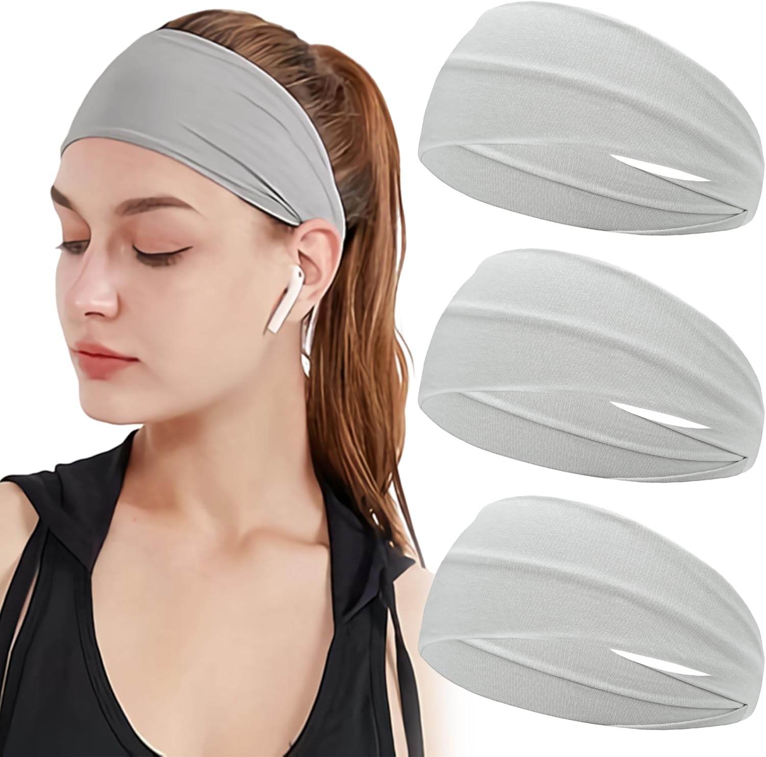 JOYOYO Unisex Headbands for Women's Hair Soft Stretchy Fabric Kylie Head Band Bandeaux Hair Accessories for Workout Gym Yoga Hair Band,100% Pure Cotton - zenfulharmony.com