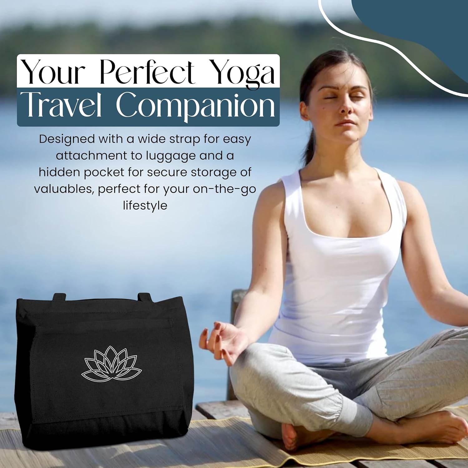 Yoga Mat Carrier - Women's Workout Bag - Gym Tote for Yoga Mat & Accessories - zenfulharmony.com