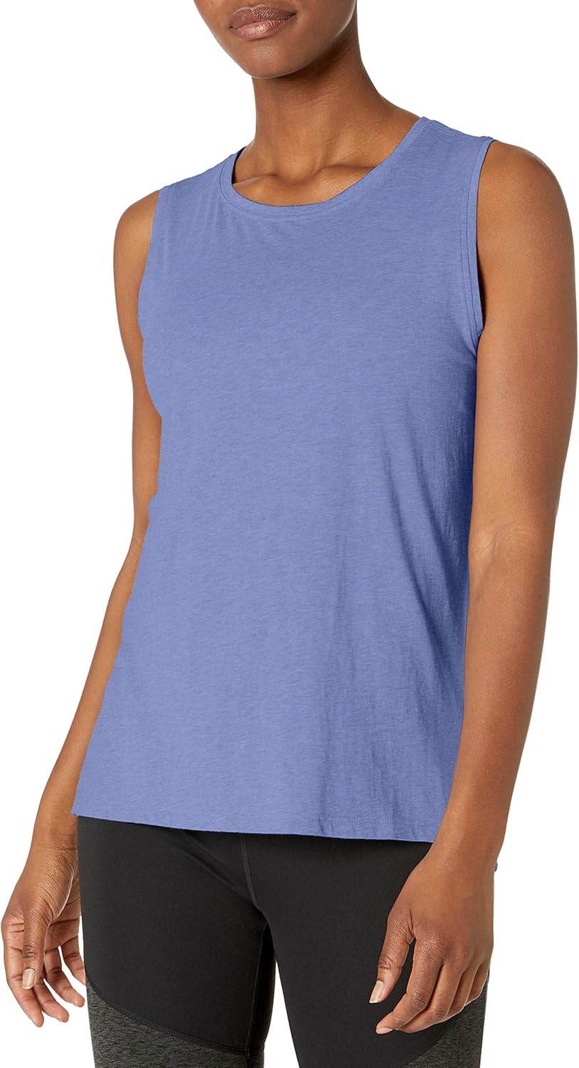 Amazon Essentials Women's Soft Cotton Relaxed-Fit Yoga Tank (Available in Plus Size) (Previously Core 10) - zenfulharmony.com