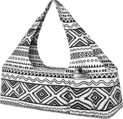 Yoga Mat Bag - Large Yoga Bag with Yoga Mat Strap, Zipper and Pockets - Yoga Bags and Carriers Fits All Your Stuff - Personalized Yoga Mat Bags for Women Fits Most Size Mats - zenfulharmony.com