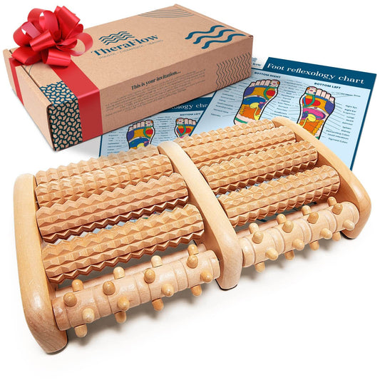 Foot Massager for Plantar Fasciitis | Christmas Gifts for Women and Men | Foot Massager for Neuropathy and Foot Roller | Plantar Fasciitis Relief and Last Minute Gifts for Mom and Dad by Theraflow - zenfulharmony.com