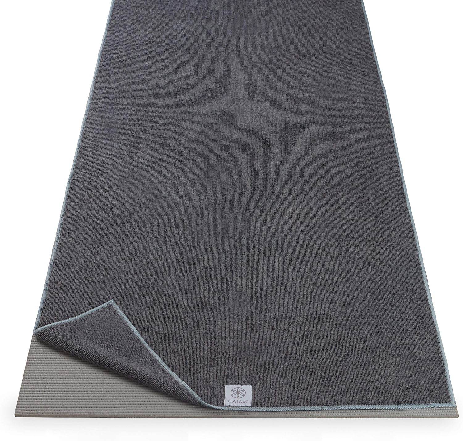 Gaiam Yoga Mat Towel Microfiber Mat-Sized Yoga Towel for Hot Yoga - zenfulharmony.com