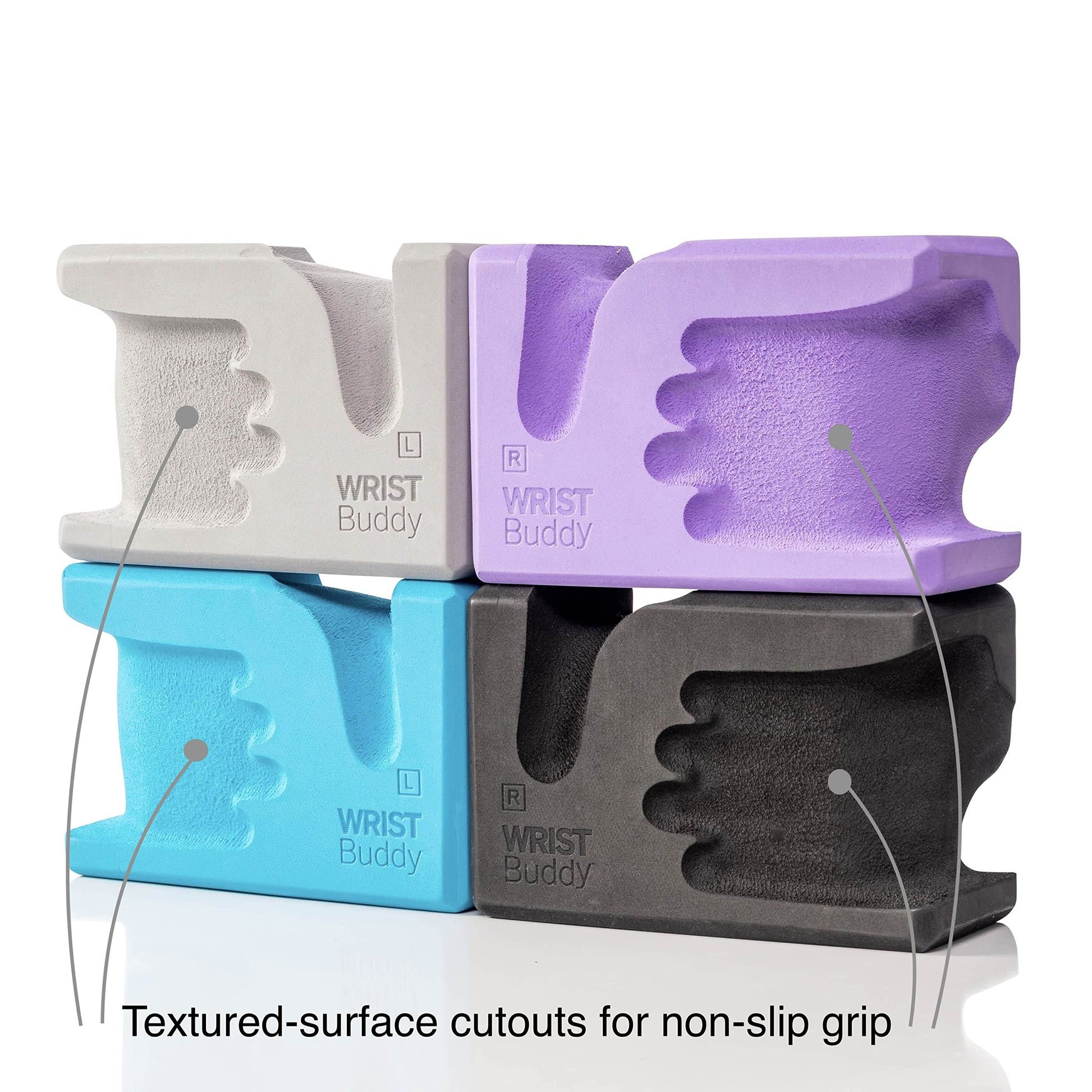WRIST Buddy® Yoga Blocks 2 Pack | Reduces and Prevents Wrist Pain, Enhances Comfort Stability and Grip Strength on the Blocks | Hand-Shaped Blocks | EVA Foam Accessories Set | Best Gifts for Yoga - zenfulharmony.com