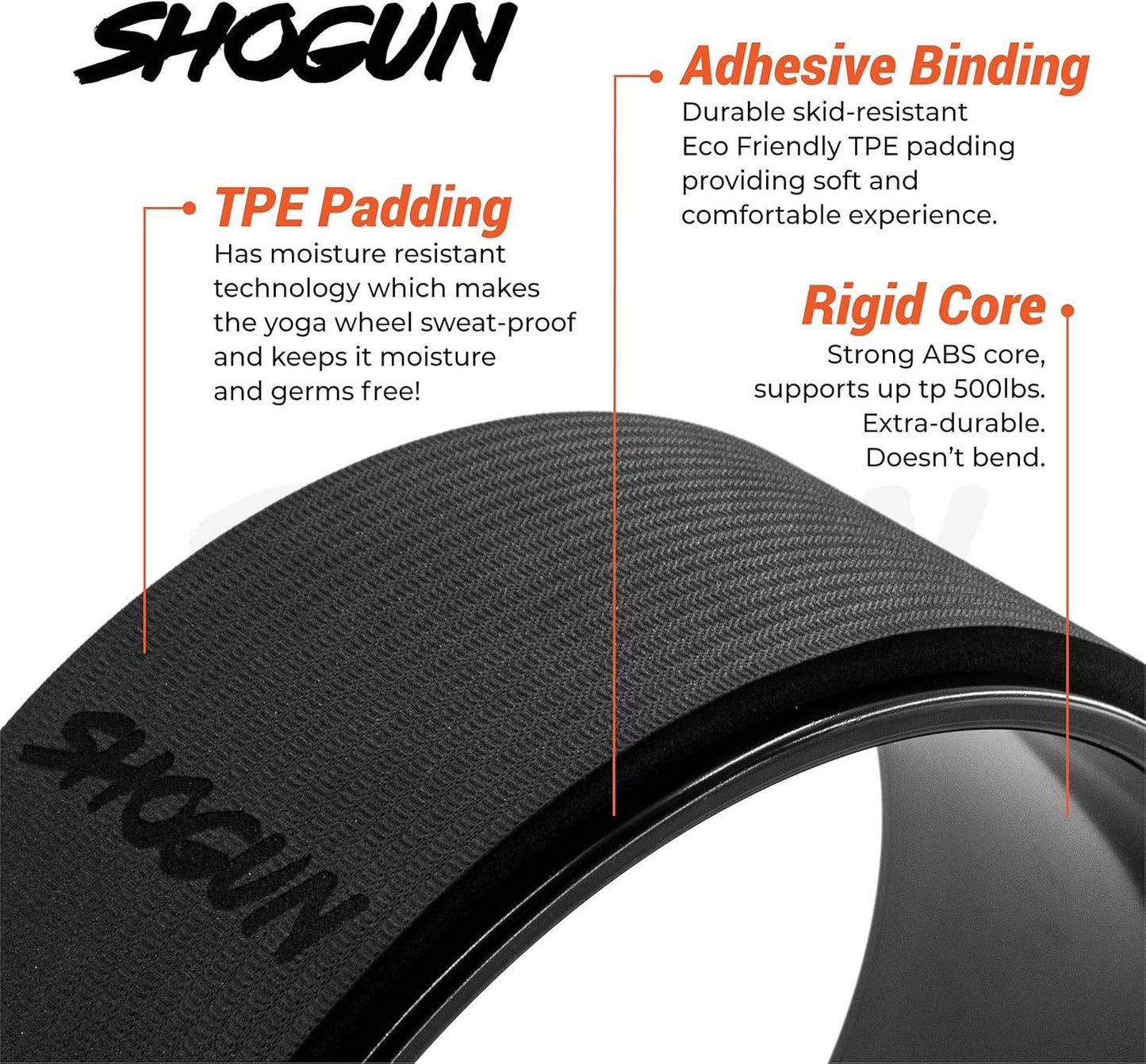 Shogun Yoga Wheel Roller for Back Pain Relief - Back Roller Stretching Device for Spine Stretching, Improved Flexibility & Mobility - zenfulharmony.com