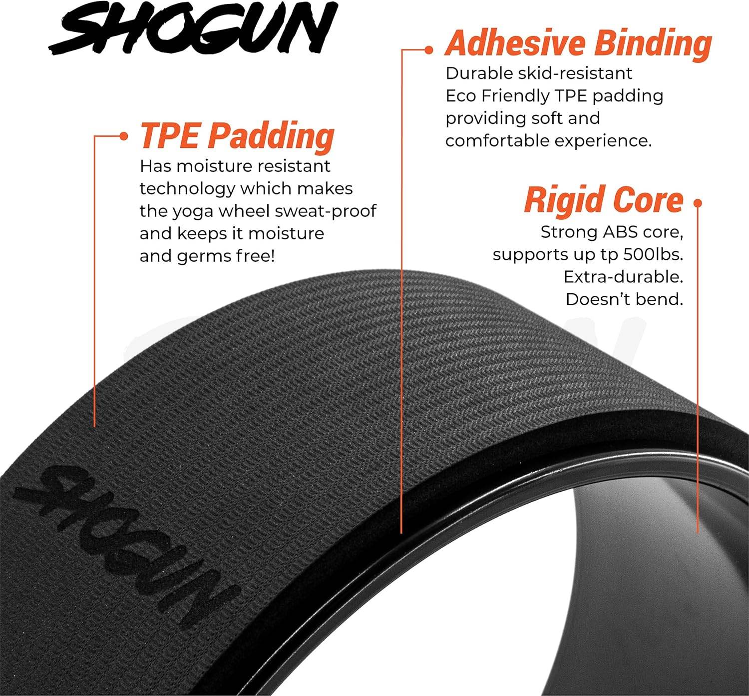 Shogun Yoga Wheel Roller for Back Pain Relief - Back Roller Stretching Device for Spine Stretching, Improved Flexibility & Mobility - zenfulharmony.com