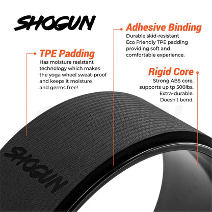 Shogun Yoga Wheel Roller for Back Pain Relief - Back Roller Wheel Stretching Device for Back Pain Relief - Back Cracking Wheel Perfect for Spine Stretching, Improved Flexibility & Mobility - zenfulharmony.com
