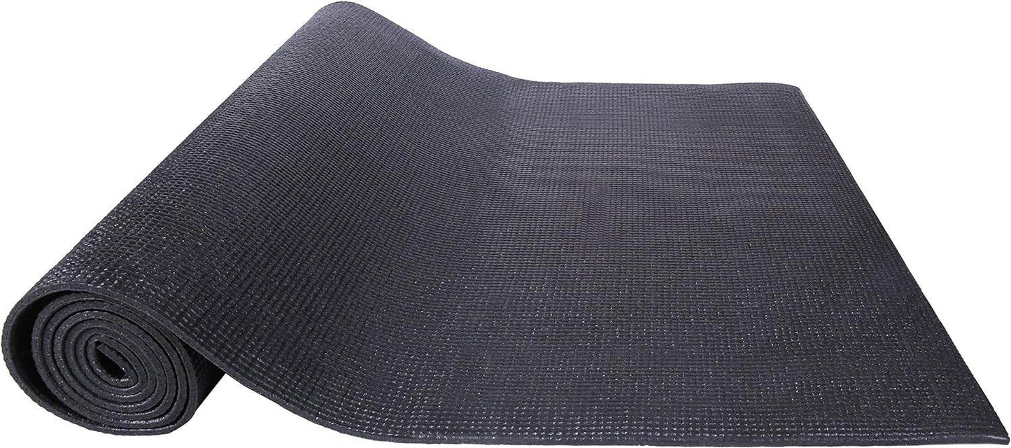 All Purpose 1/4-Inch High Density Anti-Tear Exercise Yoga Mat with Carrying Strap, Multiple Colors - zenfulharmony.com
