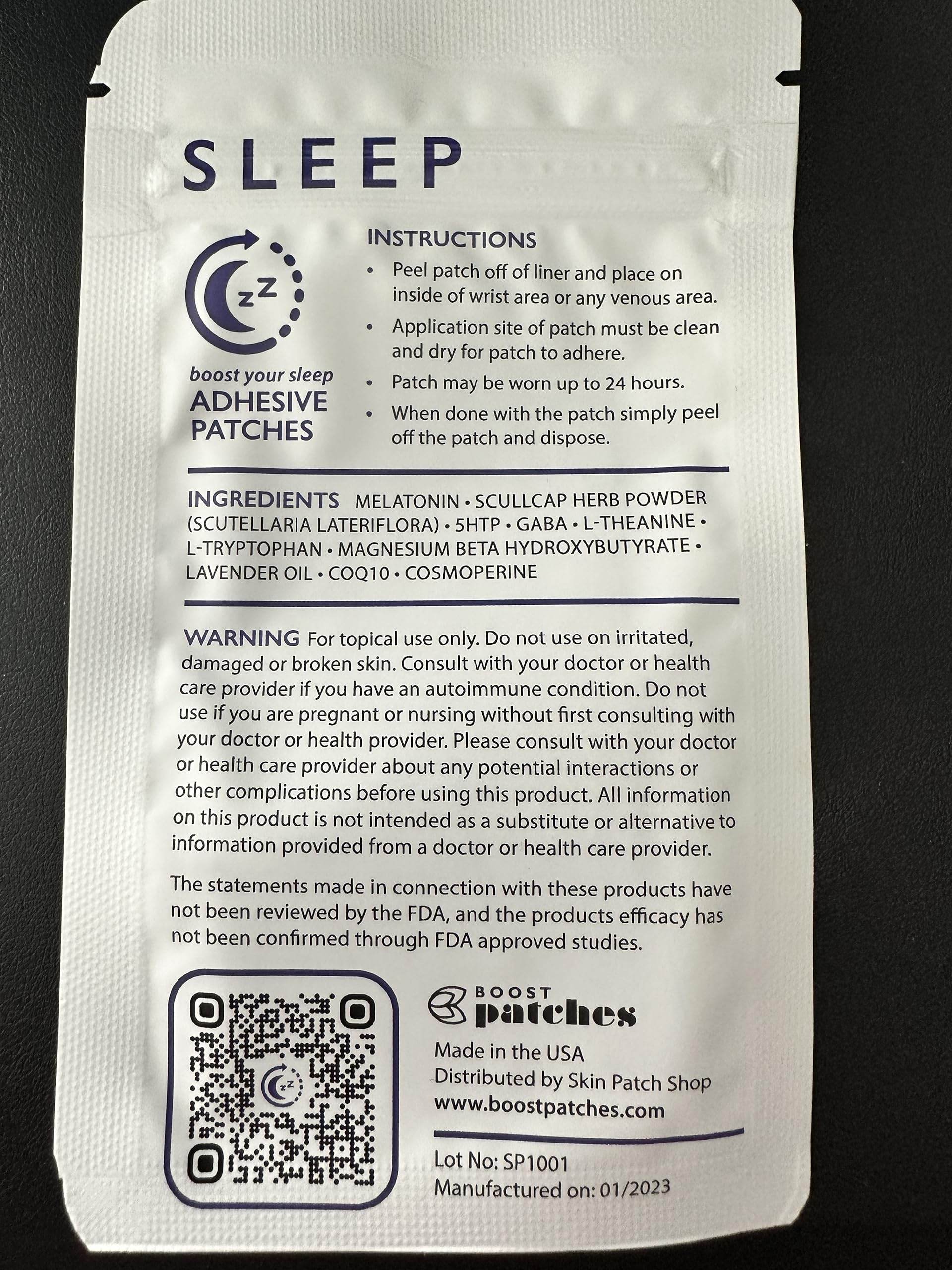 Boost Patches Herbal And Nutritional Sleep Supplements 28 Count (Pack of 7) - zenfulharmony.com