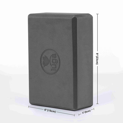 IUGA Yoga Block 2 Pack with Yoga Strap, High Density Yoga Blocks 9”x6”x3”to Improve Strength, Flexibility and Balance, Light Weight and Non-Slip Surface for Yoga, Pilates and Meditation - zenfulharmony.com