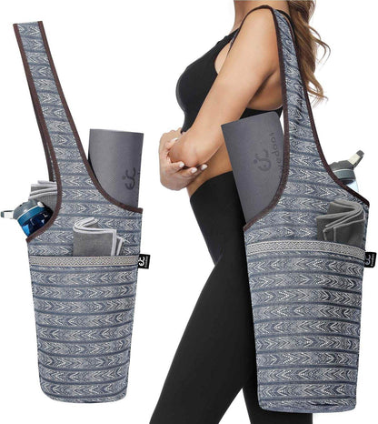 Ewedoos Yoga Mat Bag Yoga Bags with Large Size Pocket and Zipper Pocket, Fit Most Size Mats - zenfulharmony.com