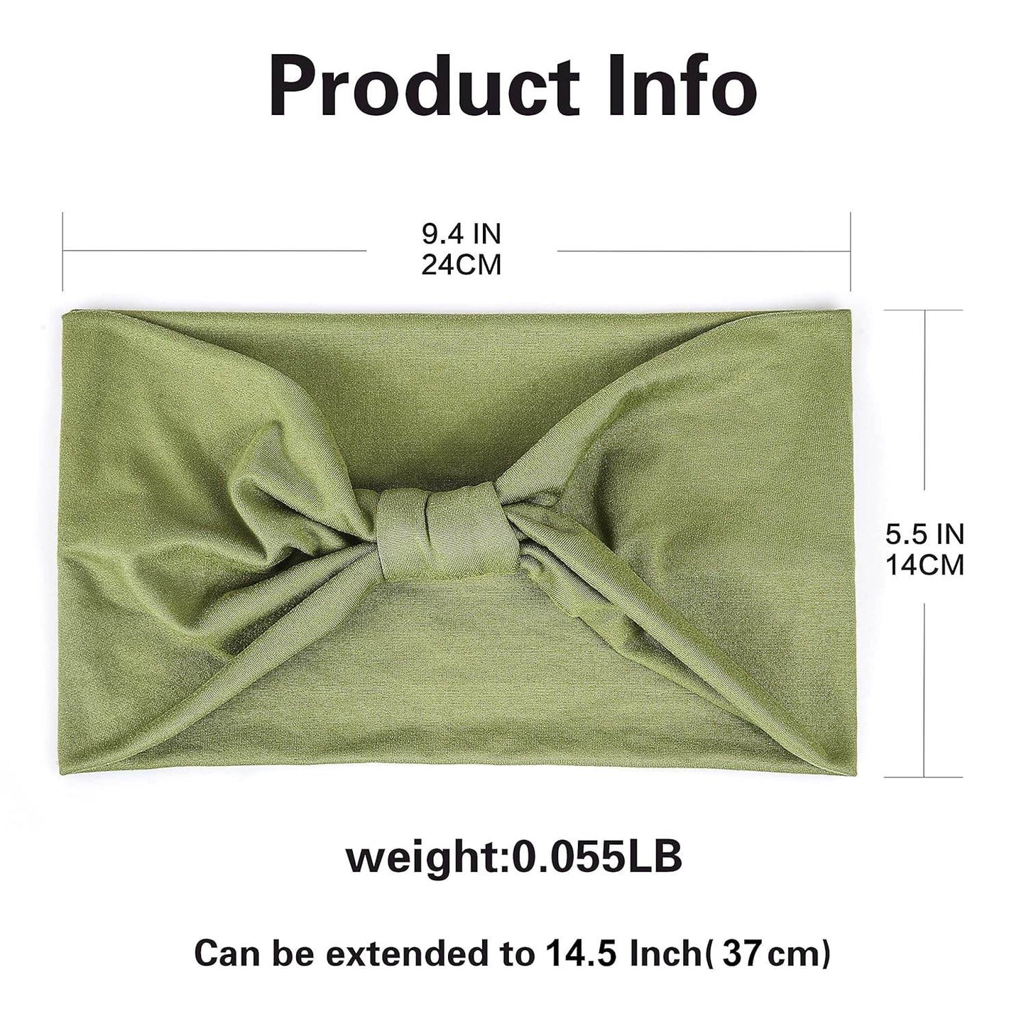 GILI 6 Pack Wide Headbands for Women Non Slip Soft Elastic Hair Bands Yoga Running Sports Workout Gym Head Wraps, Knotted Cotton Cloth African Turbans Bandana (with 6 Pcs Hair Ties) - zenfulharmony.com