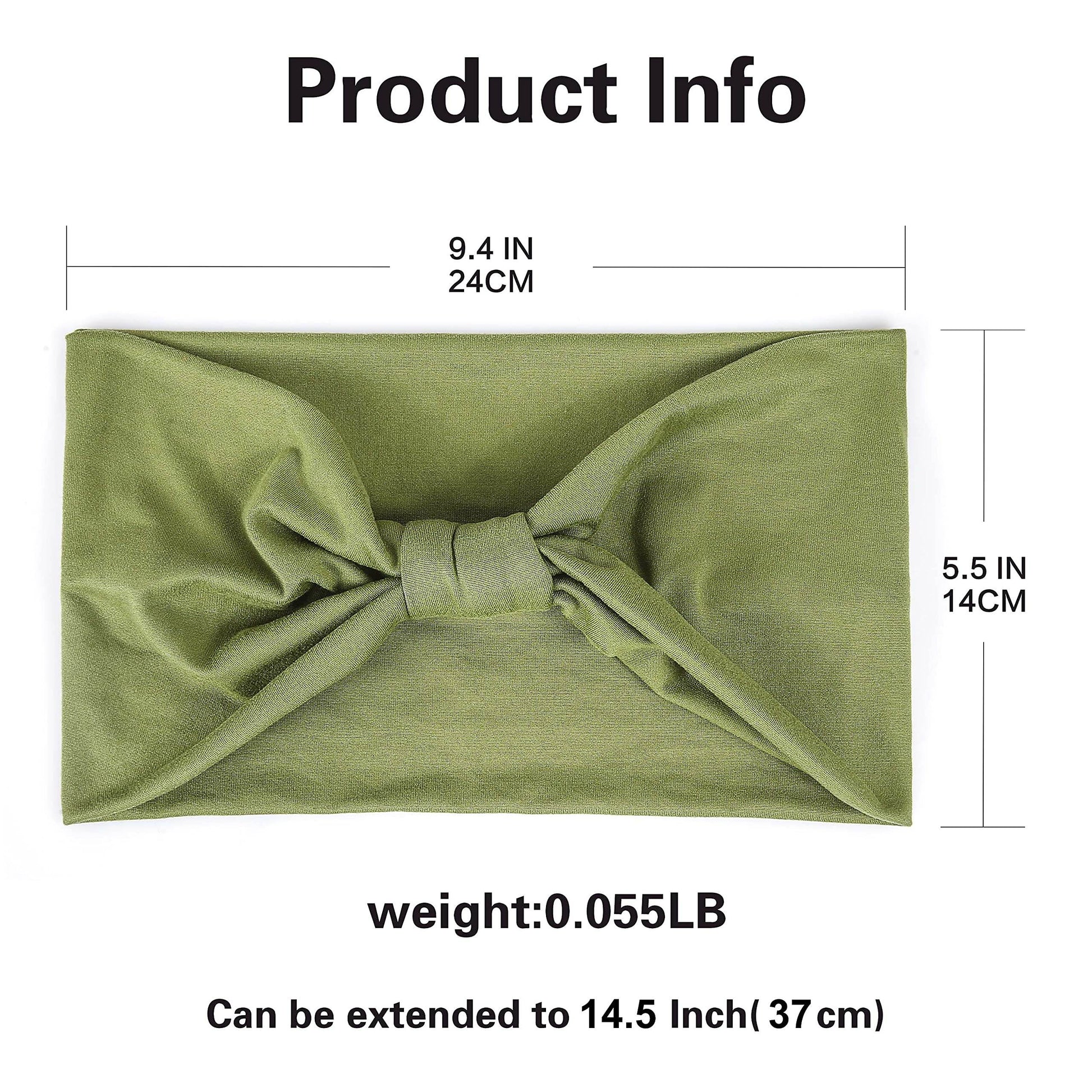 GILI 6 Pack Wide Headbands for Women Non Slip Soft Elastic Hair Bands Yoga Running Sports Workout Gym Head Wraps, Knotted Cotton Cloth African Turbans Bandana (with 6 Pcs Hair Ties) - zenfulharmony.com
