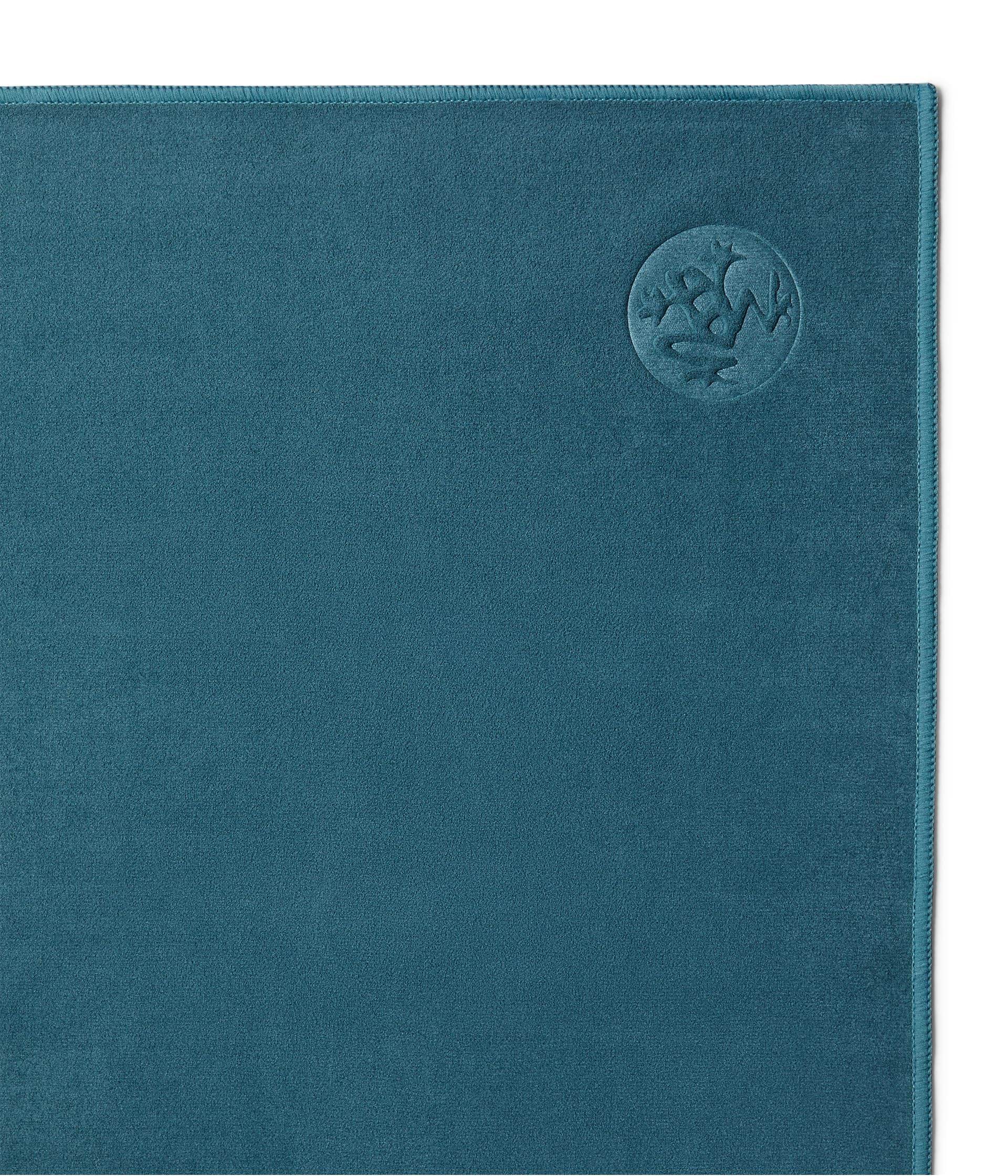 Manduka eQua Yoga Hand Towel - Quick Drying Microfiber, Lightweight, Yoga Accessories Easy for Travel, 16 Inch (40cm), Sage Solid - zenfulharmony.com