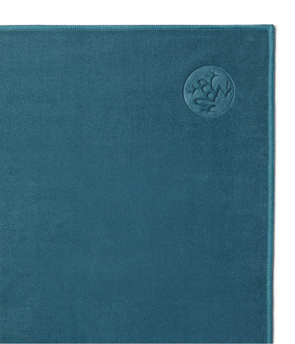Manduka eQua Yoga Hand Towel - Quick Drying Microfiber, Lightweight, Yoga Accessories Easy for Travel, 16 Inch (40cm), Sage Solid - zenfulharmony.com