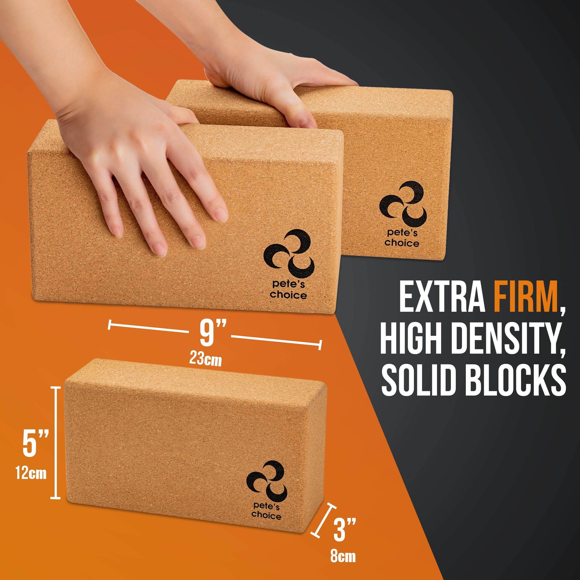 Cork Yoga Wheel, Cork Yoga Blocks - Extra Firm High Density Yoga Bricks I Natural & Eco-Friendly. Bonus eBook & Free Yoga Strap - zenfulharmony.com